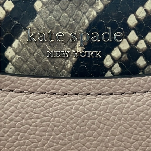 EUC Kate Spade Crossbody Bag Pink & Purple with Snakeskin - Picture 2 of 12